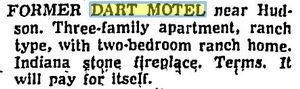 Dart Motel - May 1966 Ad
